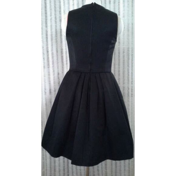 Vintage Little Black Dress A.J. BARI 90s Retro Prom Cocktail Party Dress Flare - Picture 3 of 10